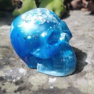Orgonite Schedel 'Azul'