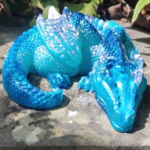Orgonite Babydraak 'Blue Flow'