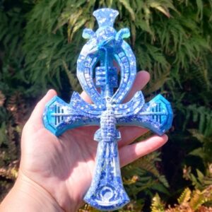 Orgonite Ankh 'Snowy Rivers'