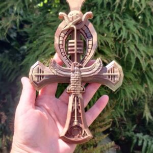Orgonite Ankh 'Ancient Forests'