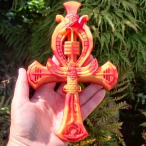 Orgonite Ankh 'Aztec Gold'